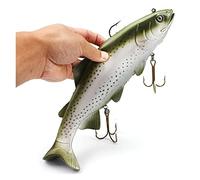 INEOUT 1PCS 20cm/30cm Sea Fishing Big Size Simulate Soft Fishing Lure Artificial Baits Crank Bait(White)