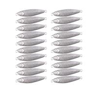 INEOUT 20pcs Metal Jigs Fishing Jigging Lure 7g 10g 15g 20g 30g Spinnerbait Whopper Minnow Ice Fish Bass Tuna Lures Saltwater Pesca(15g-20pcs)