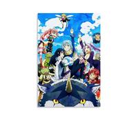 INEOUT Anime Poster Reincarnated Tensei Shitara Slime Datta Poster Decorative Painting Canvas Wall Posters And Art Picture Print Modern Family Bedroom Decor Posters 12x18inch(30x45cm)