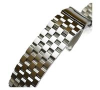 INEOUT Brushed Stainless Steel Watch Band Strap 18mm 20mm 22mm 24mm Solid Metal Replacement Bracelet Men WatchBand(Black,20mm)