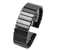 INEOUT Ceramic strap compatible with Huawei Watch GT2e / GT2 46MM Honor Magic 2 Smart Band Bracelet Stainless Straps For GT 2e Wrist band(B black,20mm)