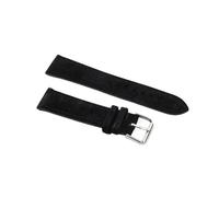 INEOUT Genuine Leather Suede Watch Strap Leather Retro Watchband 18mm 19mm 20mm 22mm Gray Blue Watch Accessories(Black,18mm)