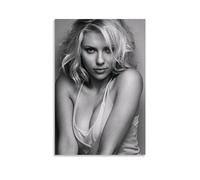 INEOUT Scarlett Johansson Poster Decorative Painting Canvas Wall Posters And Art Picture Print Modern Family Bedroom Decor Posters 12x18inch(30x45cm)