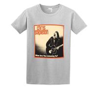 InEoutmdc Chris Stapleton What are You Listening to Mens 100% Cotton Tshirt Size XL Grey