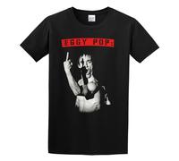 InEoutmdc Iggy Pop Mens 100% Cotton Tshirt Size XXL Black