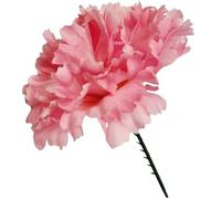 INERRA Carnation Picks - 50 Artificial Flowers for Floral Foam Tributes, Letters and Funeral Arrangements (Pink)