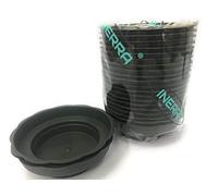 INERRA Floral Junior Bowls - Green Round Plastic Florist Dishes for Foam Cylinders (Pack of 25 Bowls)
