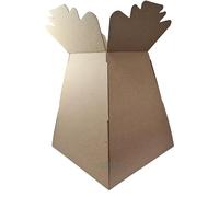 Inerra Florist Boxes - Pack of 2 - Living Vase for Flowers, Hand Tied Bouquet Box Making (Kraft)