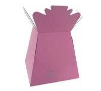 Inerra Florist Boxes - Pack of 2 - Living Vase for Flowers, Hand Tied Bouquet Box Making (Pink)