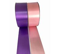 INERRA Ribbon Multipack - 2 x 100 Yard Rolls (Baby Pink & Purple) Wedding Flowers Gift Decoration & Christmas