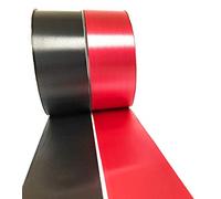 INERRA Ribbon Multipack - 2 x 100 Yard Rolls (Black & Red) Wedding Flowers Gift Decoration & Christmas