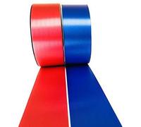 INERRA Ribbon Multipack - 2 x 100 Yard Rolls (Red & Royal Blue) Wedding Flowers Gift Decoration & Christmas