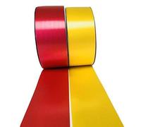 INERRA Ribbon Multipack - 2 x 100 Yard Rolls (Red & Yellow) Wedding Flowers Gift Decoration & Christmas