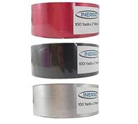 INERRA Ribbon Multipack - 3 x 100 Yard Rolls (Red, Black and Silver)