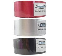 INERRA Ribbon Multipack - 3 x 100 Yard Rolls (Red, White and Black)