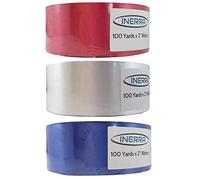 INERRA Ribbon Multipack - 3 x 100 Yard Rolls (Red, White and Royal Blue)