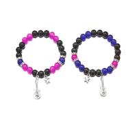 INERRWIX 2Pcs Spider Bracelet For Women Men Heart Matching Couple Bracelets Lover Festive Jewelry Halloween Best Friends Distance Matching for Women Valentine Couple Family, adjustable, Resin, no