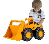 Inertia Construction Toy Vehicles Set For Kids, Thickened Durable ABS Excavator 20.5x17x10cm, Shovel Truck 18x10.5x10cm, Dump Truck 17.5x9.5x9.5cm, Yellow Sandbox Play, Promotes Creativity And Hand-Ey