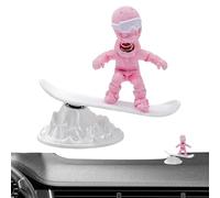 Inertia Skiing Man Car Dashboard Ornament - 3d Printed Funny Drifting Figurine | Creative Motion Desktop Decor & Stress Relief Toy | Unique Automotive Interior Accessory For Trucks, Suvs, And Long Roa