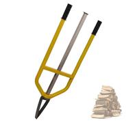 Inertial Handheld Log Splitter, Manual Firewood Splitter with Smooth Pole, Slide Splitting Tool with Ergonomic Handles for Fireplace, Campfire, Outdoor