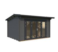 Ines M (3.2x4.1m | 11.1m2 | 44mm) Timber Sunroom with Double Glazed Bi-Fold Doors