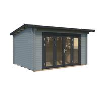Ines M (3.2x4.1m | 11.1m2 | 44mm) Timber Sunroom with Double Glazed Bi-Fold Doors