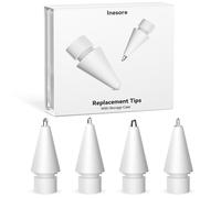 Inesore 4 Styles Replacement Tips for Apple Pencil Pro,Multiple Options Metal Durable Nibs Accessories for Apple Pencil Pro/2nd Generation/1st Gen/USB-C (4 Pack)