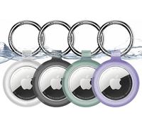 Inesore Clear Case for Apple AirTag 1/2, Waterproof Holder 4 Pack