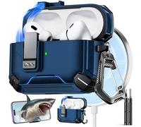 Inesore Compatible with AirPods Pro 2nd/1st Generation Case Cover with Phone Stand & Cleaning Kit,Compatible with Magsafe,Magnetic Automatic Lock for for iPod Pro Charging Case(USB-C/Lightning Cable)