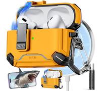 Inesore Compatible with AirPods Pro 2nd/1st Generation Case Cover with Phone Stand & Cleaning Kit,Compatible with Magsafe,Magnetic Automatic Lock for for iPod Pro Charging Case(USB-C/Lightning Cable)