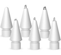 Inesore for Apple Pencil Tips Accessories,Upgraded Tips Compatible with Apple Pencil Pro/USB-C/1st Gen/2nd Generation,Multiple Options Metal Durable Nibs (6 Pack)