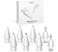 Inesore for Apple Pencil Tips Accessories with Exquisite Pen Tip Storage Box,Upgraded Tips Compatible with Apple Pencil Pro/USB-C/1st Gen/2nd Generation,Multiple Options Metal Durable Nibs (8 Pack)
