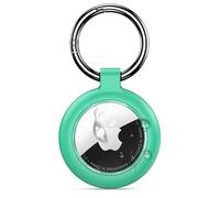 Inesore Holder for Apple AirTag, Waterproof Case & Carbon Fiber Look for Air Tag, Scratch Resistant Holder for Pet Collar, Luggage Tag and Keyring (Mint Green)