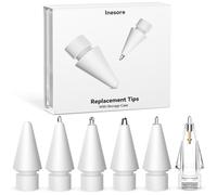 Inesore Replacement Tips for Apple Pencil Pro,Multiple Options Metal Durable Nibs Accessories for Apple Pencil Pro/2nd Generation/1st Gen/USB-C (6 Pack)