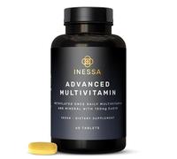 Inessa Methylated Multivitamin for Men and Women - Advanced Natural Daily Mens Multivitamins with CoQ10 100mg, Vitamins D3, K2, A, B Complex Vitamins, Folic Acid & Zinc - 60 Vegan Tablets