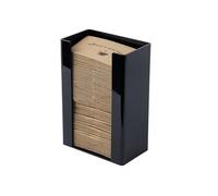 IneVibe Coffee Cup Sleeve Holder - Hot Collar Jacket Organizer for Bulk Storage, Black Vertical Dispenser for Coffee Clutches at Home or Restaurant, Countertop or Wall Mount