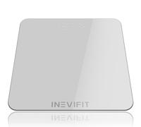 INEVIFIT Bathroom Scale, Highly Accurate Digital Bathroom Body Scale, Measures Weight for Multiple Users. Silver Large Platform 11.8"X11.8"