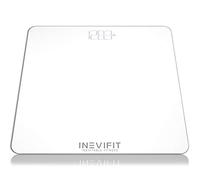 INEVIFIT Bathroom Scale, Highly Accurate Digital Bathroom Body Scale, Measures Weight for Multiple Users. White Large Platform 11"X11"