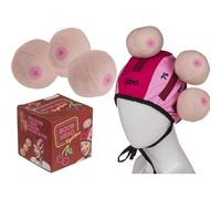 Inevitable Boob Head - Party Game Hat with Pink Foam Balls, Adult Novelty Entertainment Set