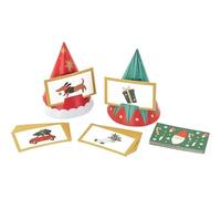 Inevitable Christmas Guessing Party Game with Picture Cards and Festive Hats