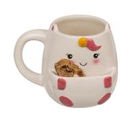 Inevitable Cookie Cuddler Mugs | Dolomite Mugs with Cookie Holder Compartment | Various Designs (Unicorn)