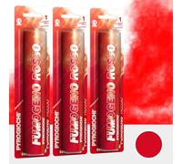 Inevitable Party Daytime Coloured Smoke Devices with Fuse Ignition | Multi Pack Variation Quantity and Colour (6, Red)