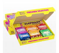 Inevitable Party Diwali Firework Selection Box - 60 Fireworks plus 25 Handheld Sparklers - CAT F1 Low Hazard