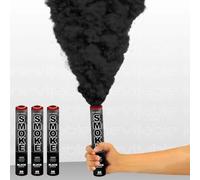 Inevitable Party Pack of 3 Handheld Ring Pull Activated Coloured Daytime Smoke Grenades | Smoke Bombs for Photography | Airsoft | Paintball | Weddings | Stage & Special Effects (3 x Black)