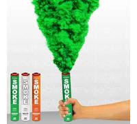 Inevitable Party Pack of 3 Handheld Ring Pull Activated Coloured Daytime Smoke Grenades | Smoke Bombs for Photography | Airsoft | Paintball | Weddings | Stage & Special Effects (Green, White, Orange)
