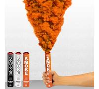 Inevitable Party Pack of 3 Handheld Ring Pull Activated Coloured Daytime Smoke Grenades | Smoke Bombs for Photography | Airsoft | Paintball | Weddings | Stage & Special Effects (Black, White, Orange)