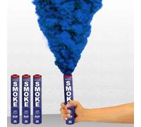 Inevitable Party Pack of 3 Handheld Ring Pull Activated Coloured Daytime Smoke Grenades | Smoke Bombs for Photography | Airsoft | Paintball | Weddings | Stage & Special Effects (3 x Blue)