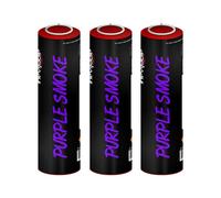 Inevitable Party Pack of 3 Ring Pull Coloured Smoke Grenades for Paintball, Airsoft, Weddings, Photo-shoots, Stage & Special Effects (3 x Purple)