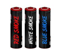 Inevitable Party Pack of 3 Ring Pull Coloured Smoke Grenades for Paintball, Airsoft, Weddings, Photo-shoots, Stage & Special Effects (Red, White, Blue)