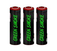 Inevitable Party Pack of 3 Ring Pull Coloured Smoke Grenades for Paintball, Airsoft, Weddings, Photo-shoots, Stage & Special Effects (3 x Green)